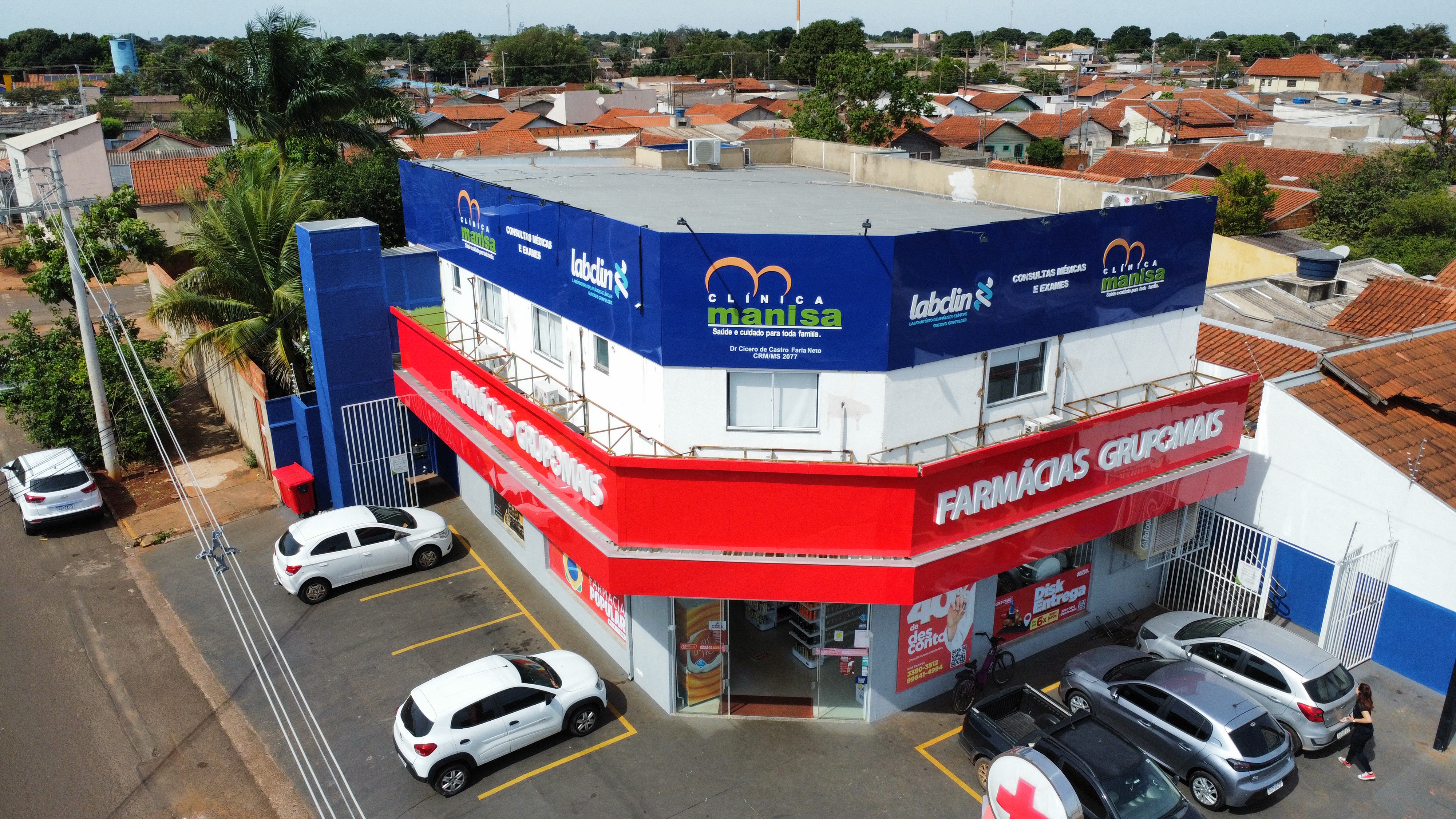 Vista aérea da Clínica Manisa